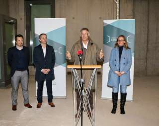 Pose de la 1ère Pierre au quartier "Wunnen am Park" Nonnewisen